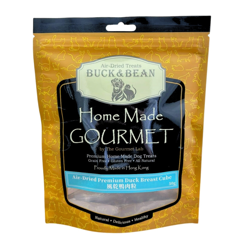 BuckBean - All-Natural (Air-Dried) Duck Cubes 50g Cat and Dog Treats