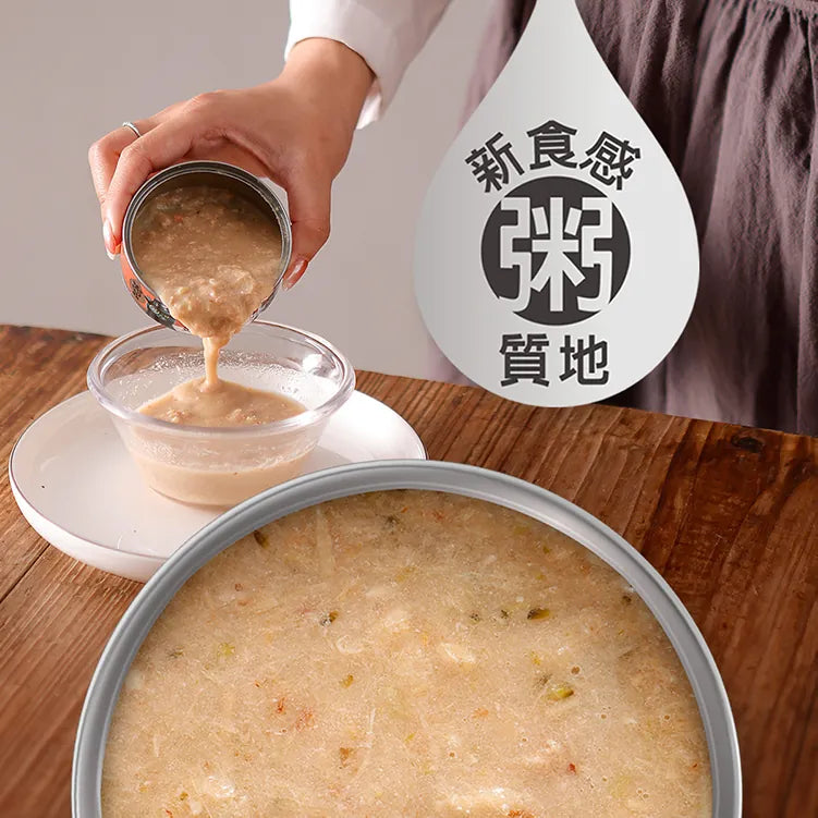 喵探長 - 粥感貓主食罐 旗魚綠花椰(綠) 80g