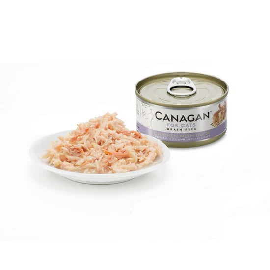 Canagan - 天然無穀物貓罐頭 - 雞肉伴鴨肉 75g