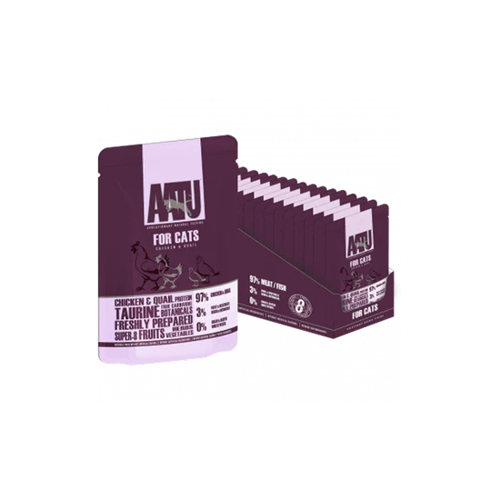 AATU - 全配方貓濕糧系列 - 雞肉、 鵪鶉肉