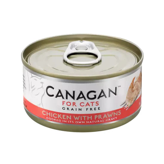 Canagan - 天然無穀物貓罐頭 - 雞肉蝦 75g