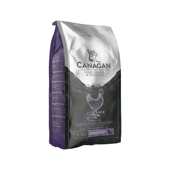 Canagan - 天然無穀物貓乾糧 - 走地雞配方 (減肥 / 老貓用) 1.5kg / 4kg