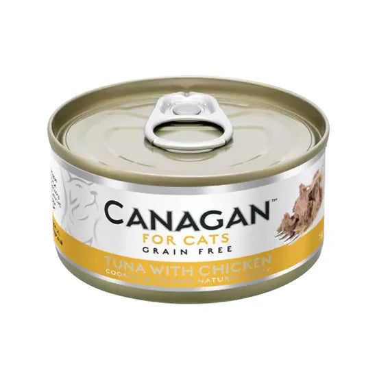 Canagan - 天然無穀物貓罐頭 - 雞肉伴吞拿魚 75g
