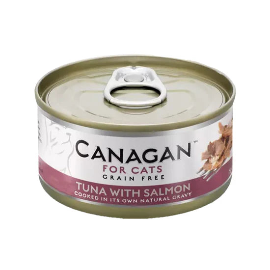 Canagan - 天然無穀物貓罐頭 - 吞拿魚伴三文魚 75g