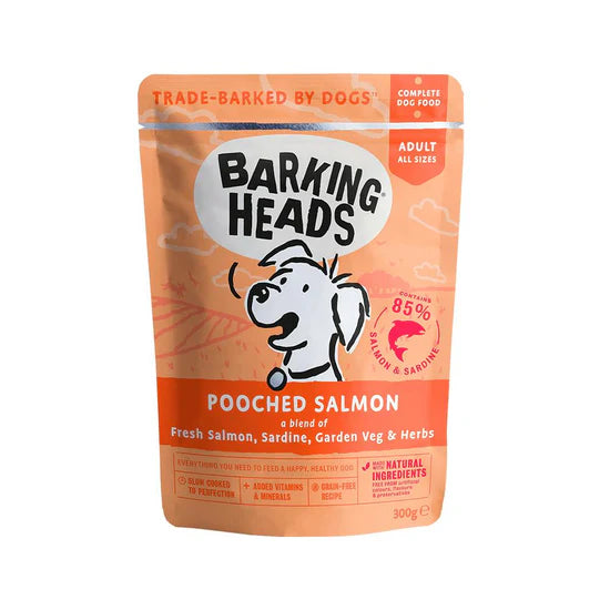 Barking Heads - 狗濕糧 無穀物 三文魚 300g