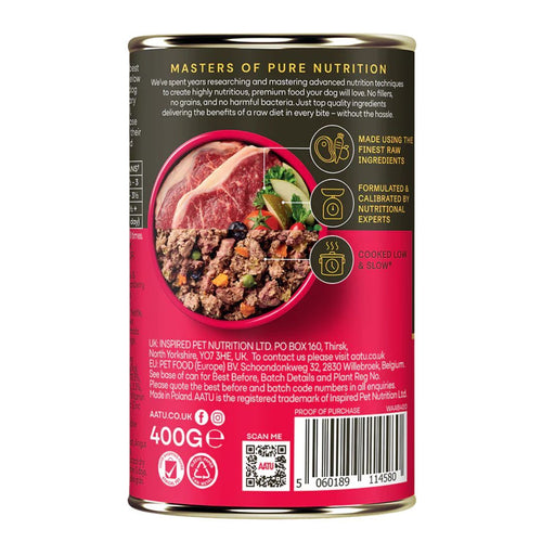 AATU - 安格斯牛肉 無穀物狗罐頭  400g