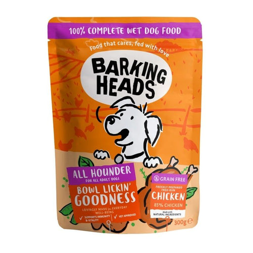 Barking Heads - 狗濕糧 無穀物 雞肉 300g