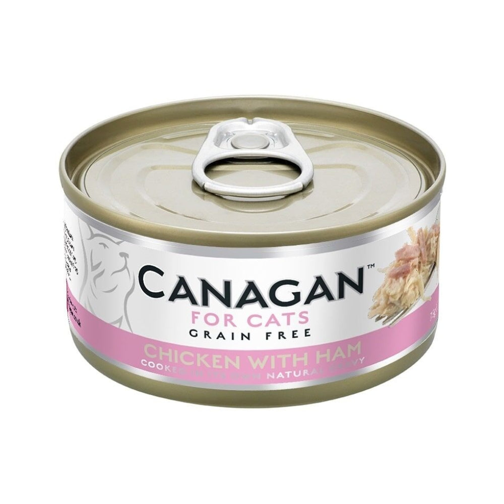Canagan - 天然無穀物貓罐頭 - 雞肉伴火腿 75g