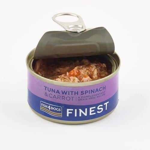Fish4Dogs - 吞拿魚,菠菜,胡蘿蔔狗狗罐頭 85g