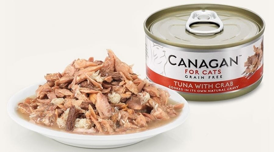 Canagan - 天然無穀物貓罐頭 - 吞拿魚+蟹 75g